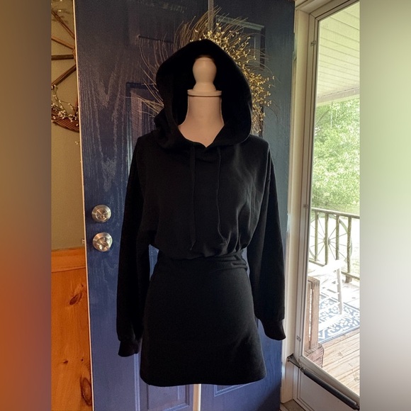 TOHSD TopShop One-piece Hoodie Sweat Dress size 2 - Picture 1 of 11